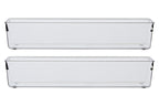 Set of Two Large Clear Kitchen Organisers | Romm