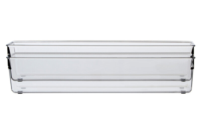 Set of Two Large Clear Kitchen Organisers | Romm