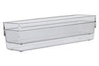Set of Two Large Clear Kitchen Organisers | Romm
