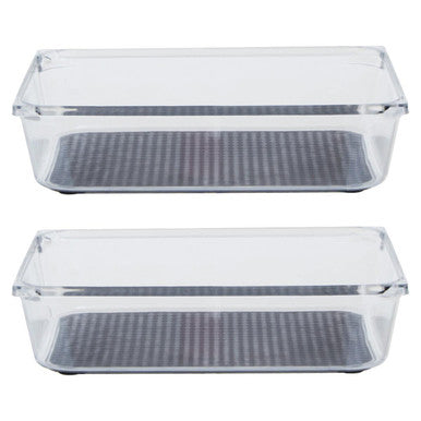 Medium Set of Two Kitchen Organisers with Rubber Insert | Romm