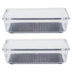 Medium Set of Two Kitchen Organisers with Rubber Insert | Romm