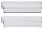 Set of Two Small Stackable Fridge Storage Trays | Romm