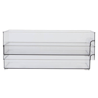 Large Set of Two Fridge Storage Trays | Romm