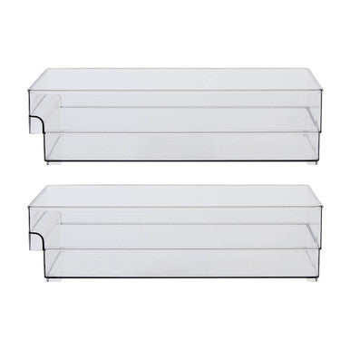 Large Set of Two Fridge Storage Trays | Romm
