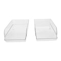 Set of Two Stackable Fridge Storage Trays | Romm