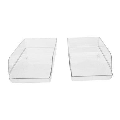 Set of Two Stackable Fridge Storage Trays | Romm