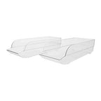 Set of Two Stackable Fridge Storage Trays | Romm