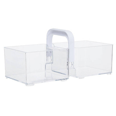 Clear Plastic Kitchen Organiser with Handle | Romm