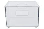 Large Clear Plastic Fridge Bin with Handles | Romm