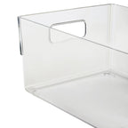 Large Clear Plastic Fridge Bin with Handles | Romm
