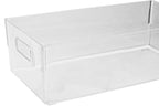 Large Clear Plastic Fridge Bin with Handles | Romm