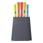 Living Colour 5Pc Knife Set With Rubber Handle
