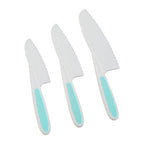 Set Of 3 Dessert Or Salad Knives In Pastel Green | Zing