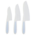 Set Of 3 Dessert Or Salad Knives In Pastel Blue | Zing