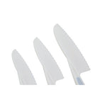 Set Of 3 Dessert Or Salad Knives In Pastel Blue | Zing