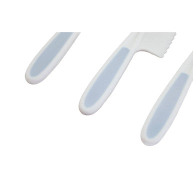 Set Of 3 Dessert Or Salad Knives In Pastel Blue | Zing