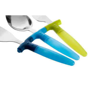 Children's 3 Piece Blue and Yellow Cutlery Set | Kai