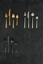 Glow 16 Piece Gold Cutlery Set | Avie