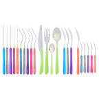 24 Piece Multi Coloured Cutlery Set | Zuma