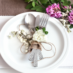 Hammered Effect 16 Piece Stainless Steel Cutlery Set | Martello