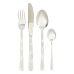 24 Piece Etched Deco Cutlery Set | Avie