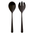 Matt Black 2 Piece Salad Servers | Modern Retro