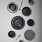 16 Piece Matte Silver Cutlery Set | Modern Retro