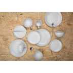 16 Piece Matte Silver Cutlery Set | Modern Retro