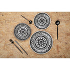 16 Piece Matte Black Cutlery Set | Modern Retro