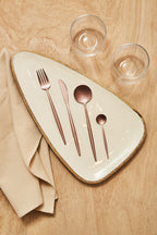 16 Piece Matte Pink Finish Cutlery Set | Avie