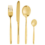 16 Piece Gold Finish Stainless Steel Cutlery Set | Avie