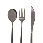 3 Piece Black Travel Cutlery Set with Case | Mimo