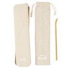 6 Piece Gold Travel Cutlery Set with Case | Mimo