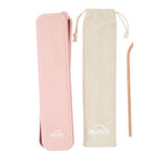 6 Piece Rose Gold Travel Cutlery Set with Case | Mimo