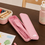 Pink 3 Piece Travel Cutlery Set | Mimo