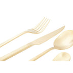 16 Piece Gold Finish Cutlery Set | Avie