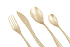 16 Piece Antique Gold Finish Cutlery Set | Avie