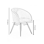 Vittorio Rocco LUX 5PCs Dining Set includes an Oak Dining Table and Set of 4 Dining Chairs