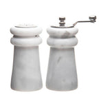 White Marble Salt & Pepper Set | Salerno