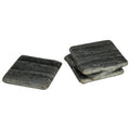 Set of 4 Grey Marble Square Coasters | Marmore