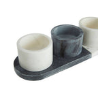 Marble Condiment Bowls and Board Set | Bulgari