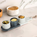 Marble Condiment Bowls and Board Set | Bulgari