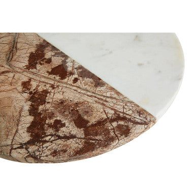 White and Brown Marble Round Paddle Board | Annika
