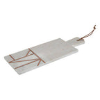 White Marble and Copper Inlay Paddle Board | Monzaro