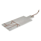 White Marble and Copper Inlay Paddle Board | Monzaro