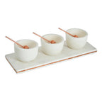 Marble Dip Bowls with Board Set | Monzaro