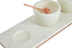 Marble Dip Bowls with Board Set | Monzaro