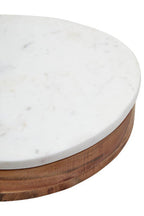 White Marble and Wood Cheese Knife and Board Set | Monzaro