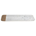 Small White Marble and Mango Wood Serving Tray | Monzaro
