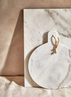 Rectangular White Marble Chopping and Serving Board | Kindia